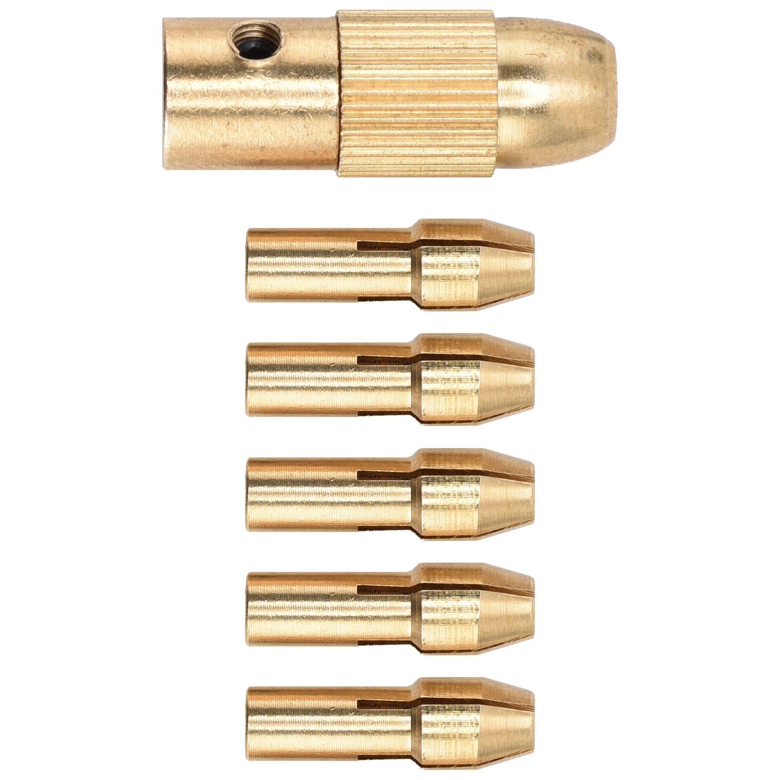 4-Jaw Mini Electric Grinder Chuck 1/64in to 1/8in for Woodworking Tools - Brass Electric Grinding Chuck with Hex Wrench for Precision Drilling & Engraving | Perfect for DIY Projects, Jewelry Making & Small Craft Work