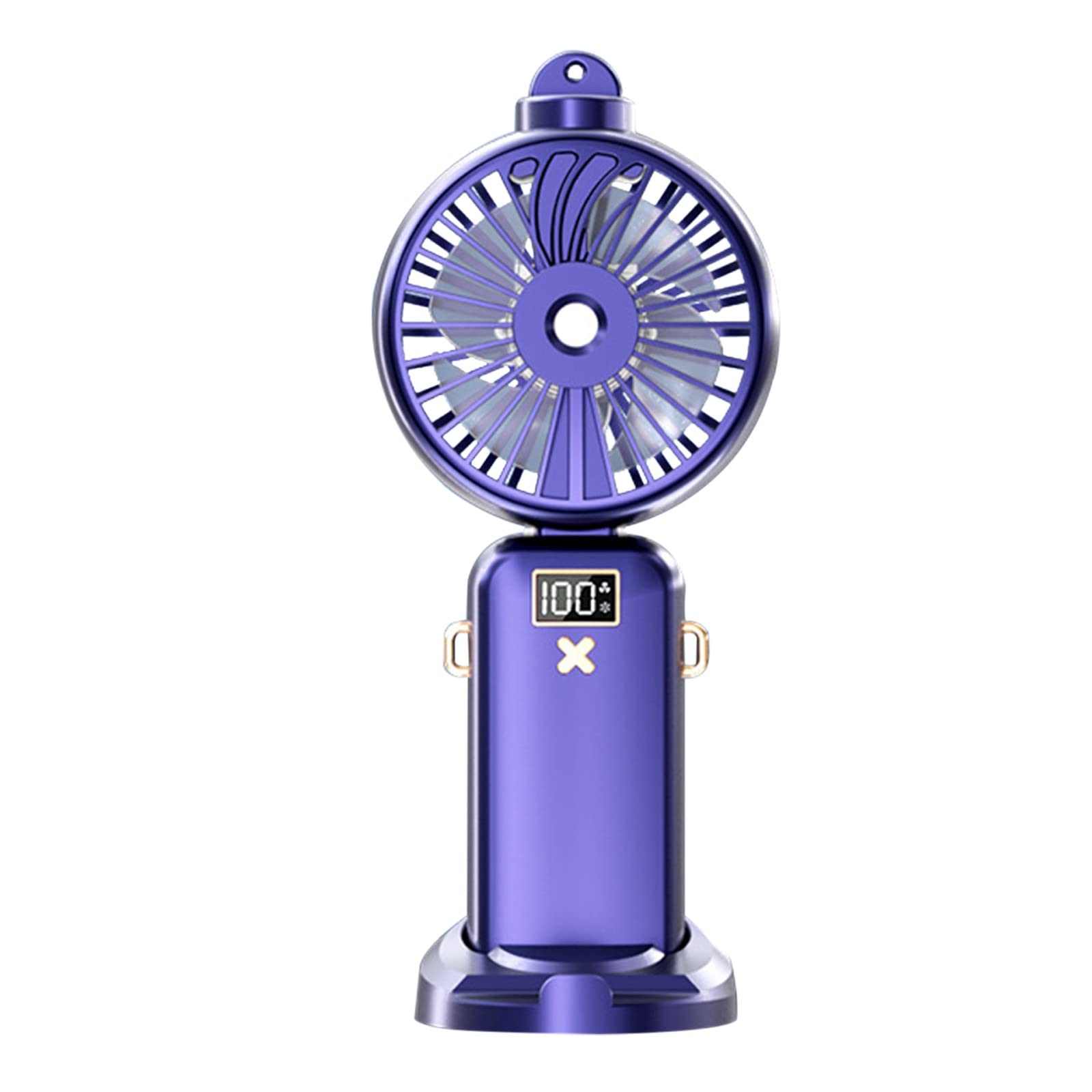 USB Rechargeable Neck Fan - Portable Personal Cooling Fan with 360° Airflow, Battery Operated for Indoor/Outdoor Use - Perfect for Office, Gym, Travel & Summer Activities (10.6x4.7x21.7cm)