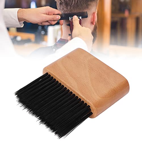Professional Hair Cutting Brush - Soft Bristles Wood Handle for Salon & Home Use