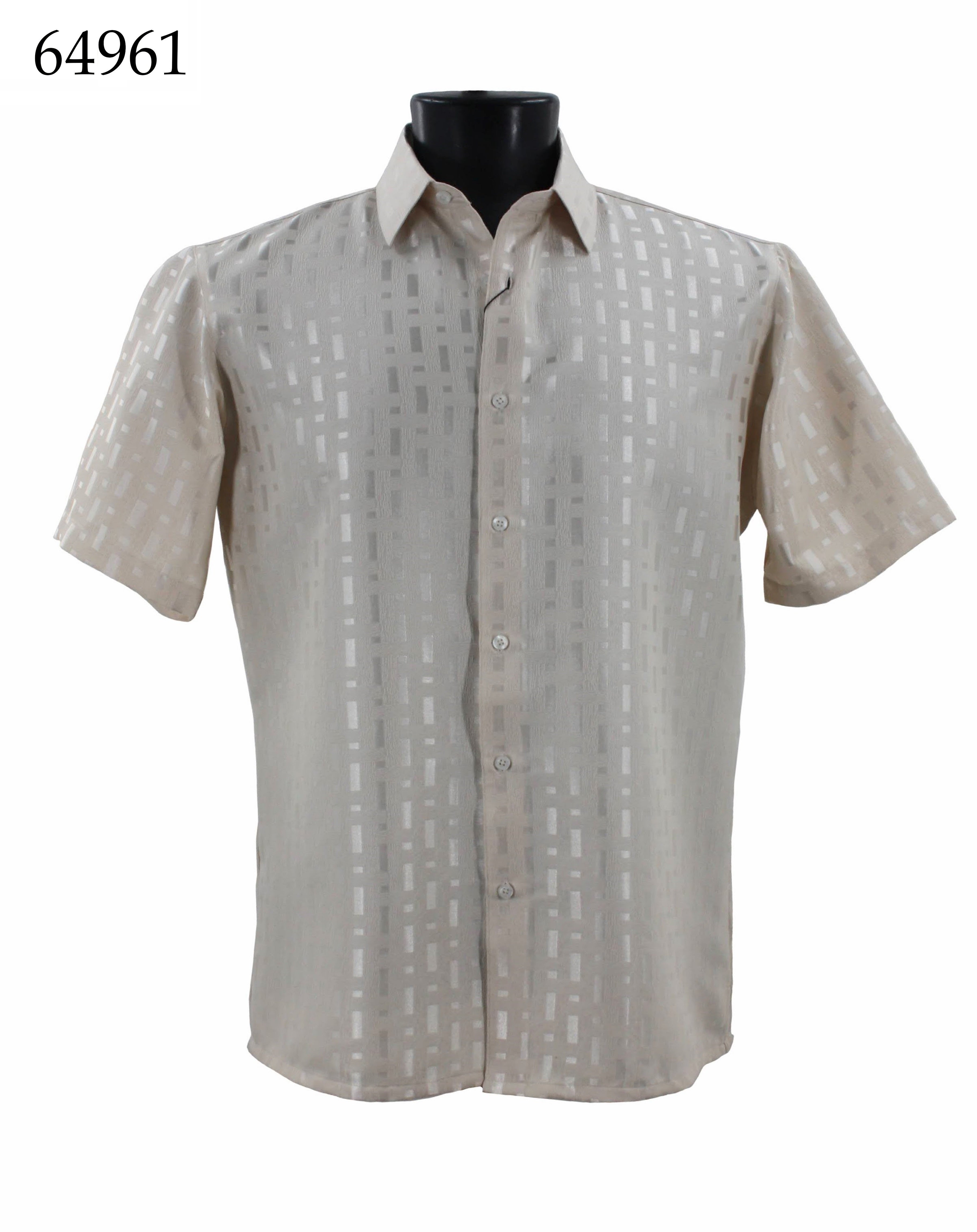 Bassiri Men's Casual Short Sleeve Shirt 64961 - Comfortable Breathable Summer T-Shirt for Outdoor Activities, Travel & Daily Wear