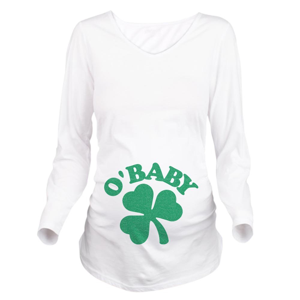 O'Baby Long Sleeve Maternity T-Shirt - Comfortable Pregnancy Tee for Expecting Moms | Perfect for Baby Showers, Maternity Photos & Everyday Wear