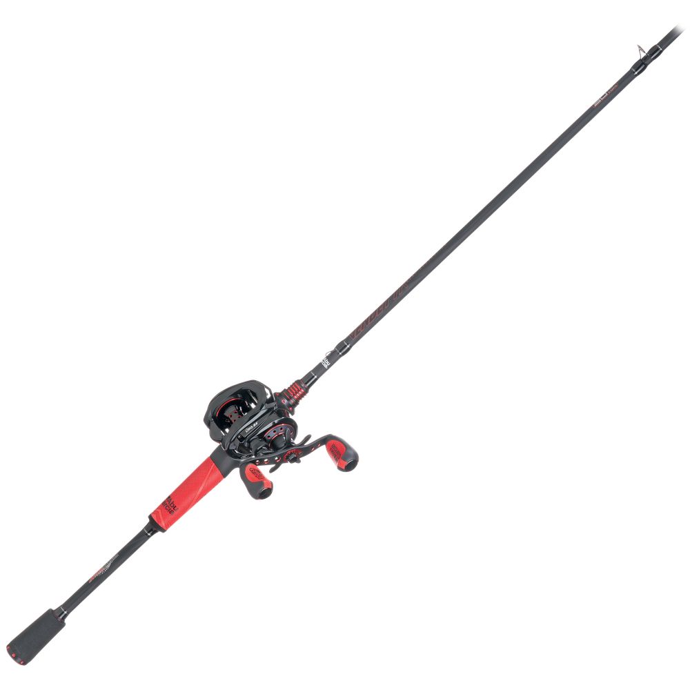 Abu Garcia REVO4GRPSXLP Left-Hand Revo SX/Vendetta Casting Rod and Reel Combo - Perfect for Bass Fishing, Freshwater & Saltwater Angling