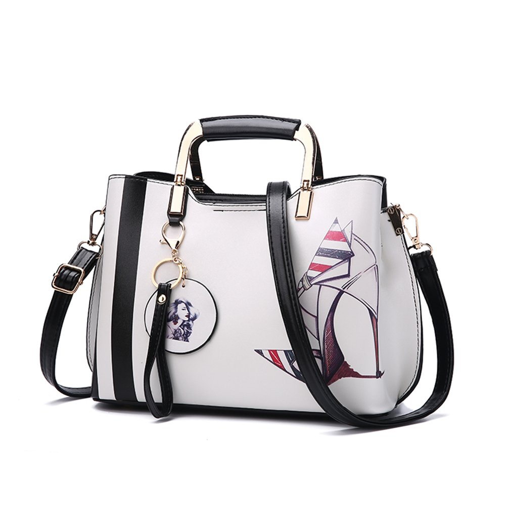 Women's Leather Handbags - Nevenka Top Handle Satchel & Shoulder Totes for Work & Travel