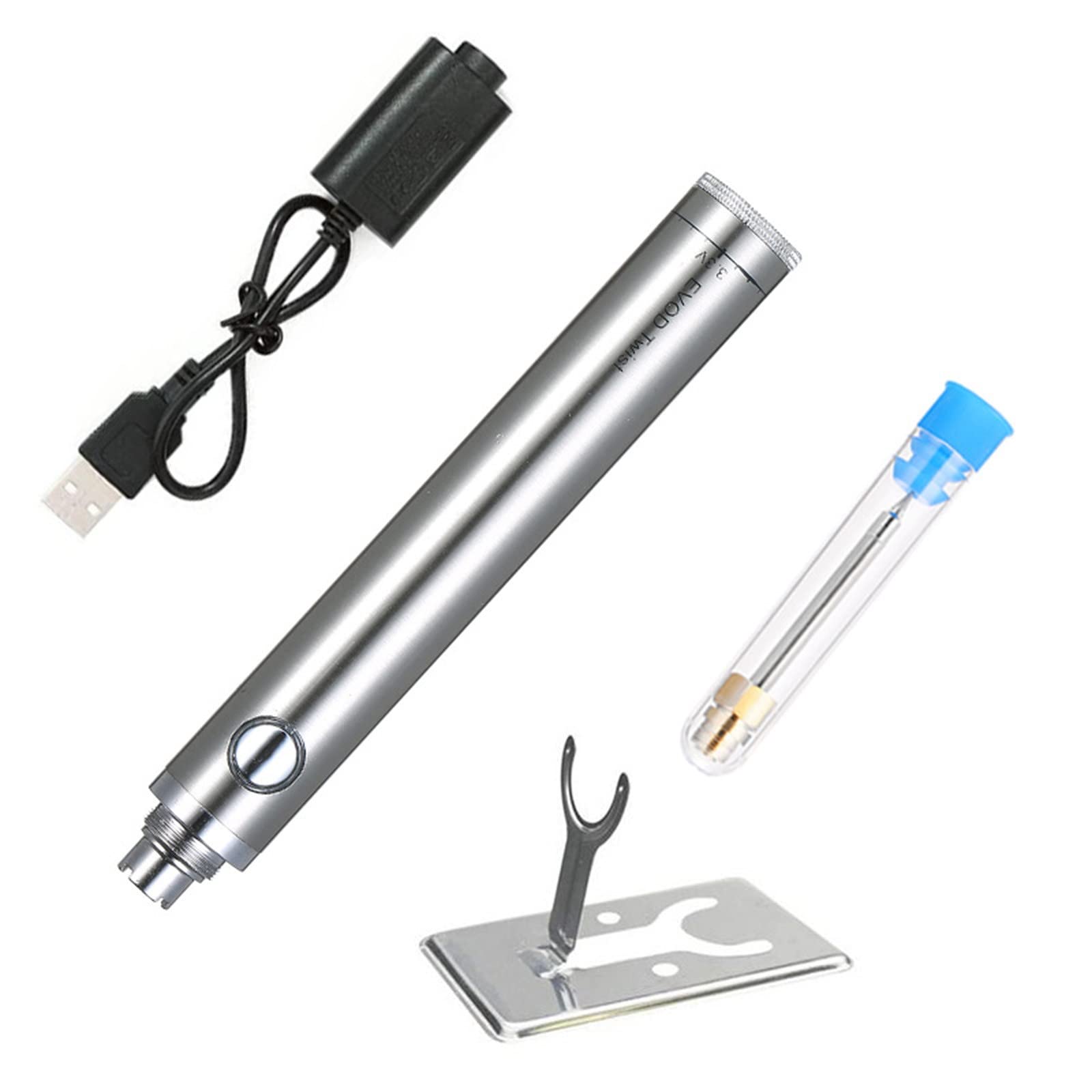 5V Rechargeable Wireless Soldering Iron - Portable USB Soldering Tool with 510 Interface & Replaceable Tips for DIY Electronics, Jewelry Making, and Outdoor Welding Repairs
