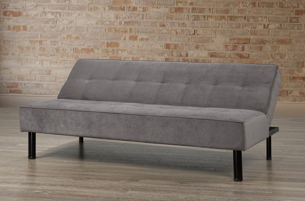 Premium Canadian Slate Velvet Fabric Convertible Sofa Bed - Modern Sleeper Sofa for Small Spaces, Guest Rooms & Apartments | Comfortable & Space-Saving Furniture Solution