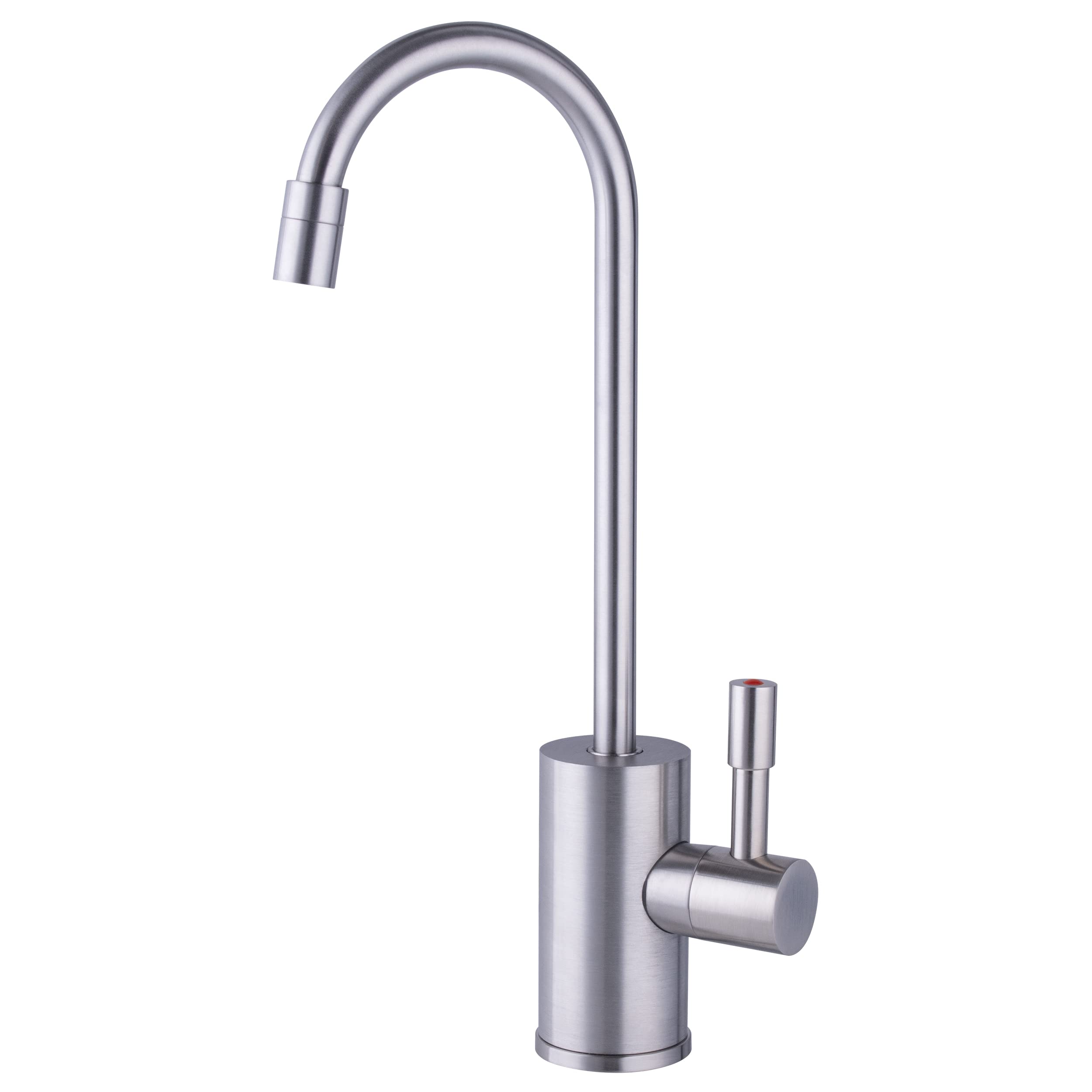Ready Hot RH-F570-BN Instant Hot Water Faucet - Insulated Single Lever Handle with Safety Lock, Brushed Nickel Finish - Perfect for Kitchen Sinks & Coffee Stations