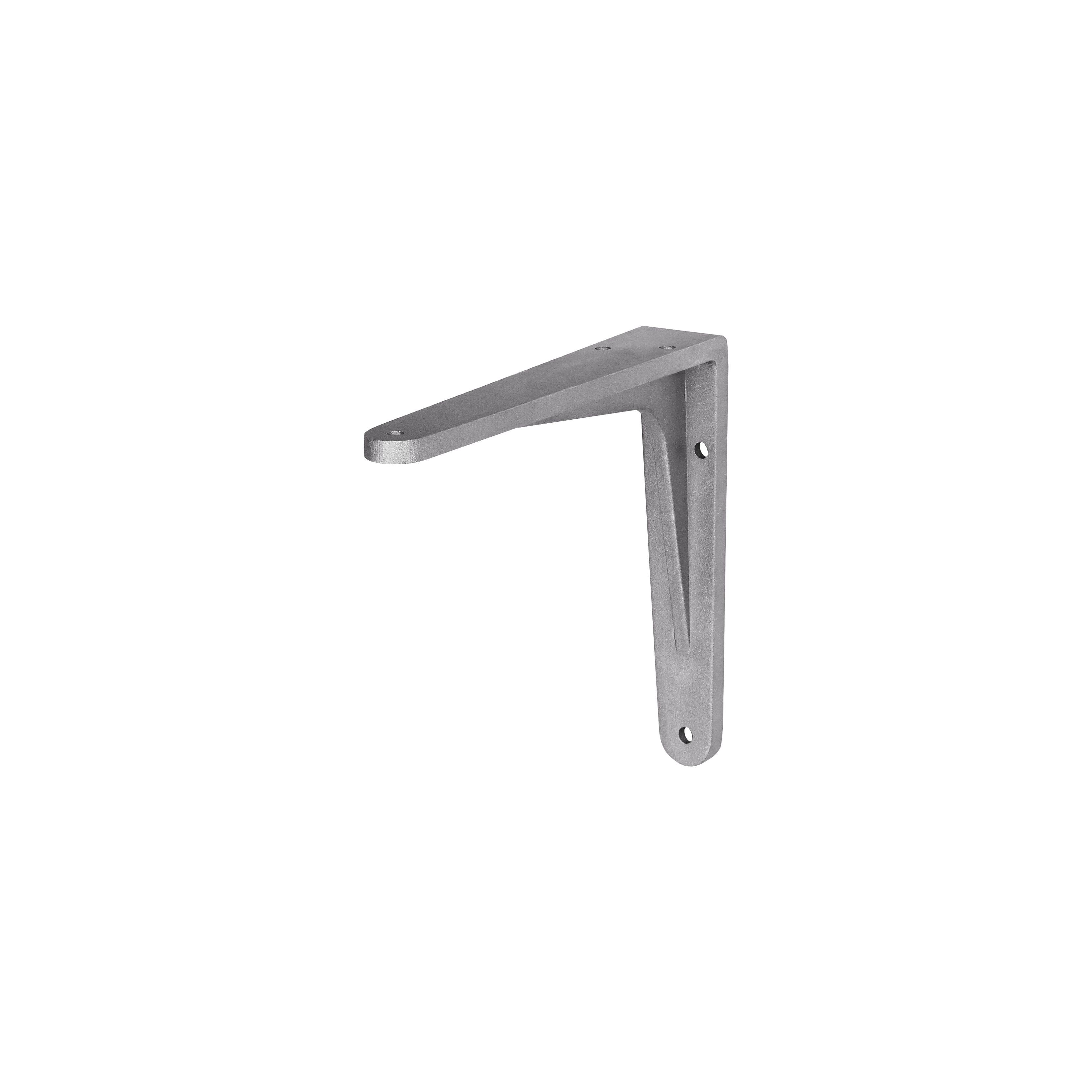 Heavy Duty HERAKLES Shelf Bracket - 6 Inch Steel L Brackets for Floating Shelves, Wall Mounted Shelving (Set of 4) - Perfect for Home Storage, Garage Organization & DIY Bookshelf Projects