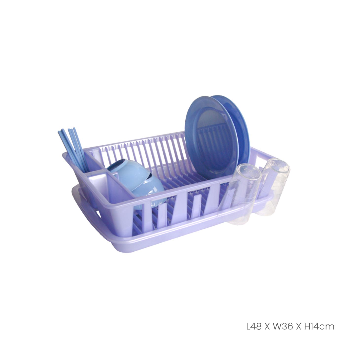 Stainless Steel Dish Rack with Drip Tray - Space Saving Kitchen Organizer for Drying Dishes, Cups & Utensils - Perfect for Small Apartments, RVs & Compact Kitchens