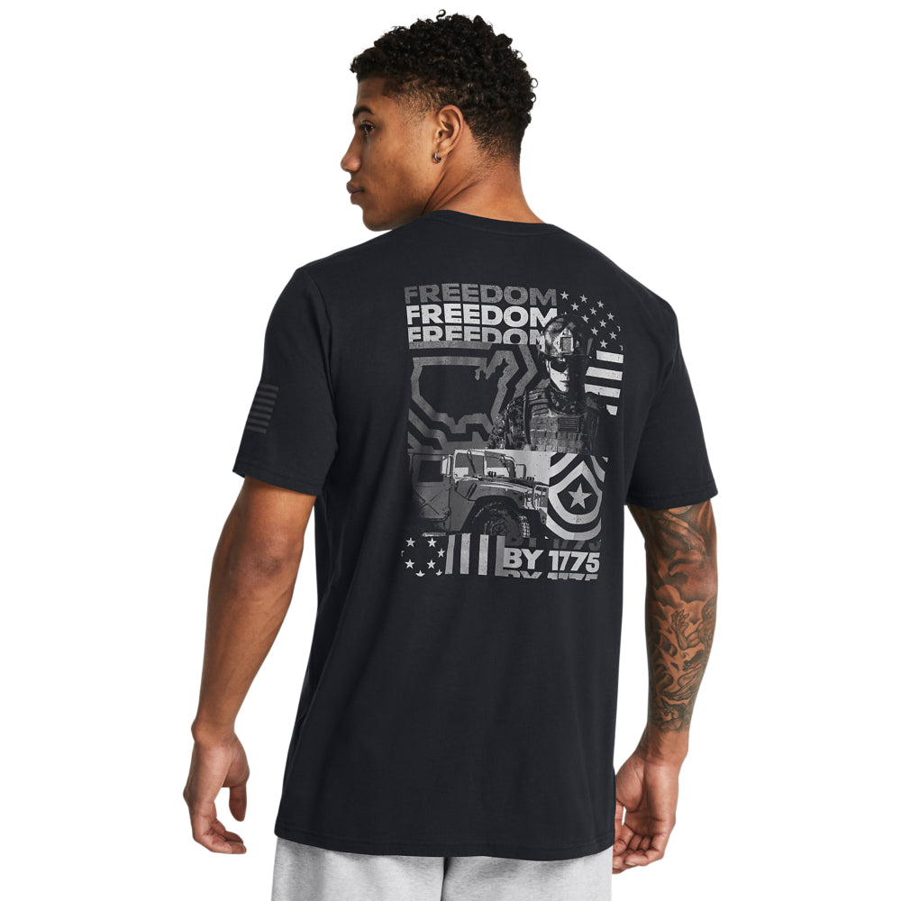 Men's Under Armour Freedom By 1775 T-Shirt - Moisture-Wicking Performance Shirt for Gym, Running & Workouts | Patriotic American Flag Design