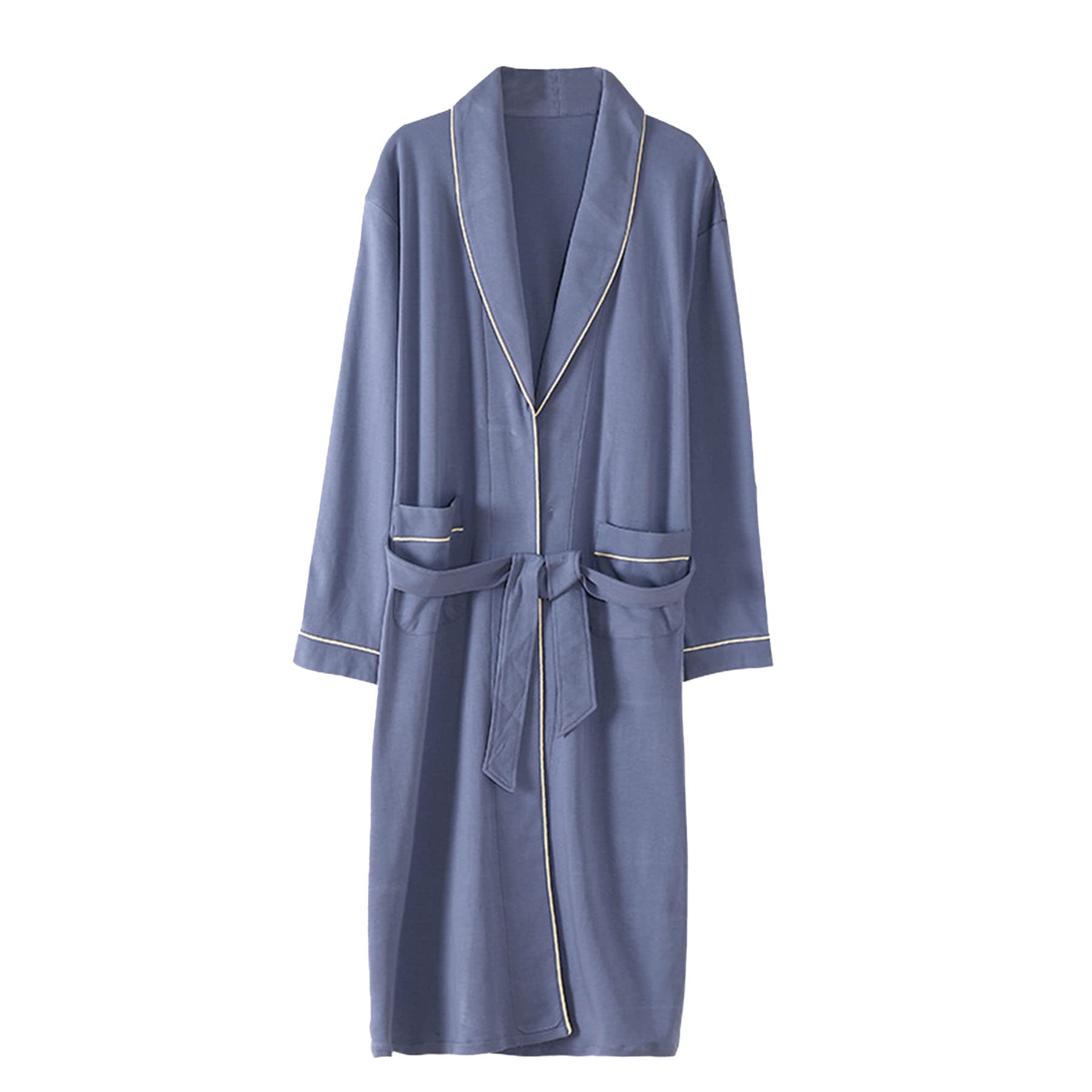 Men's Cotton Plaid Luxurious Cardigan Bathrobe - Soft Kimono Dressing Gown for Lounge & Homewear | Perfect for Relaxing, Spa Days & Cozy Evenings