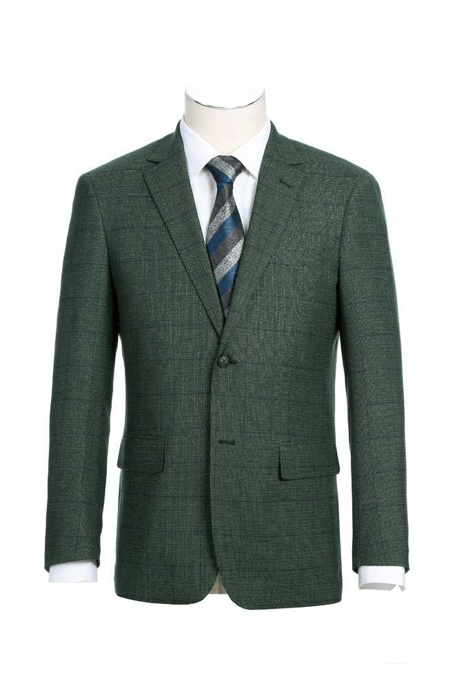 Alessandro Vitello by Renoir Men's Slim Fit Sport Coat Blazer - Size 36 | Premium Italian Wool for Business, Weddings & Formal Events