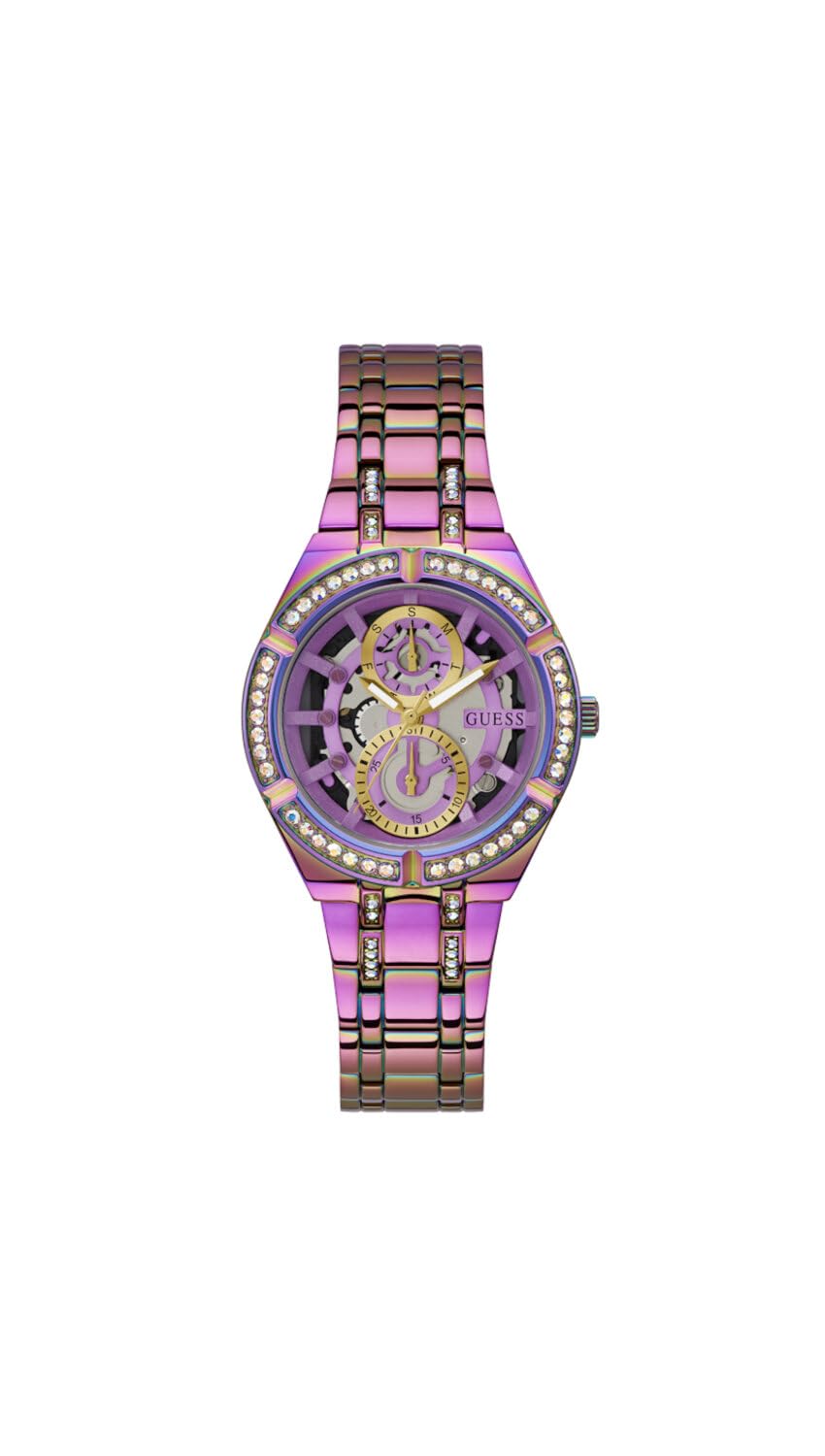 GUESS Women's 36mm Fashion Watch with Stainless Steel Band - Elegant Analog Wristwatch for Women, Perfect for Office, Party & Everyday Wear