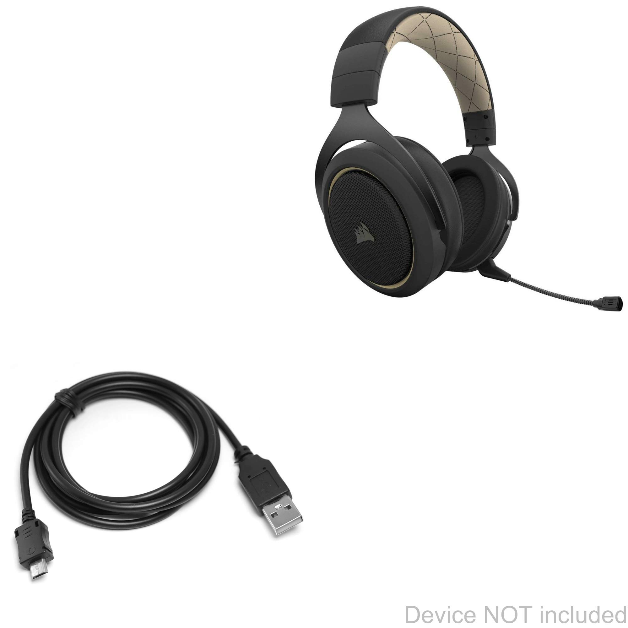 BoxWave Replacement Charging Cable for Corsair HS70 Pro Wireless Headset - 3ft Durable Sync & Charge Cord with DirectSync Technology | Perfect for Gaming, Work Calls & Wireless Headphone Charging