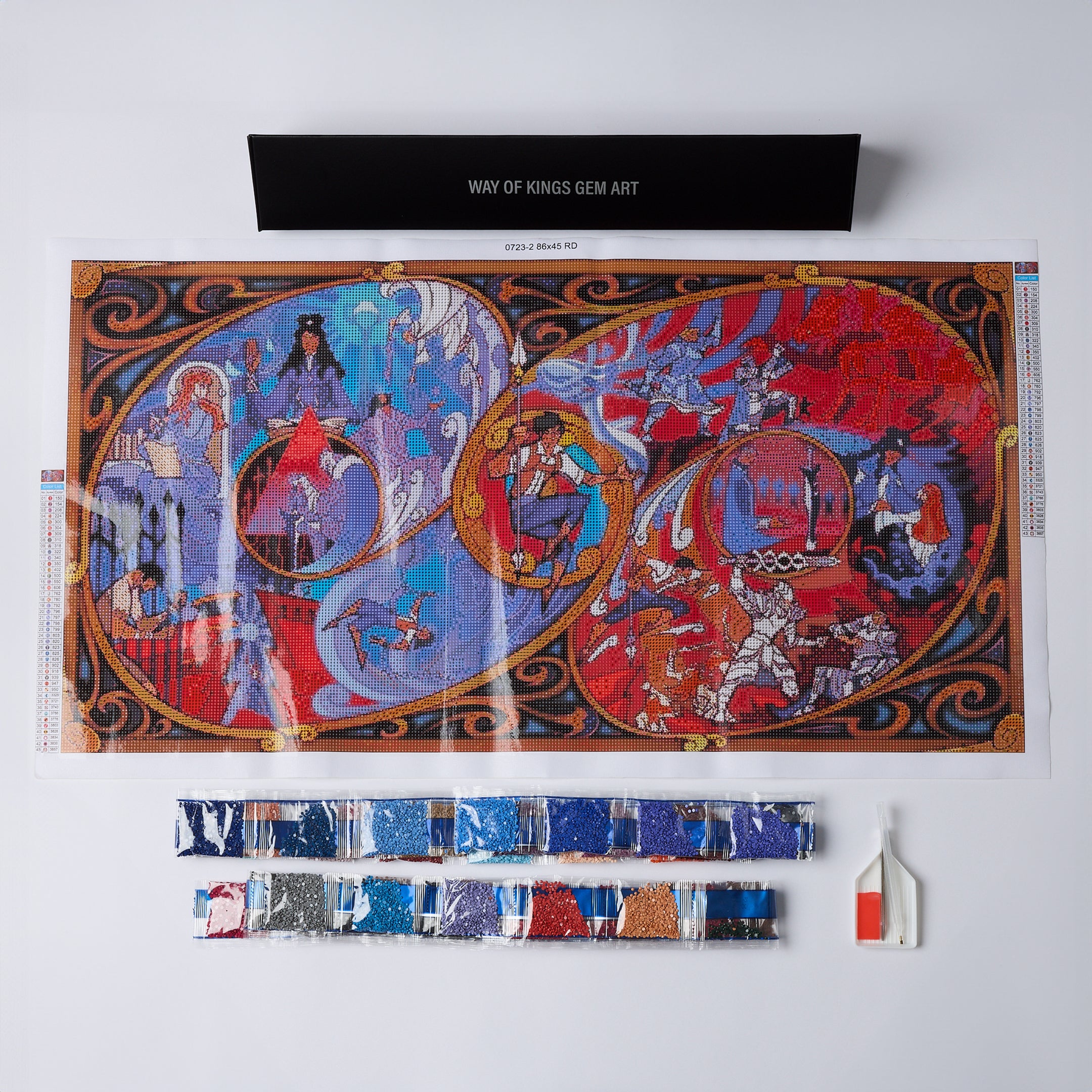 The Way of Kings Stained Glass Gem Art - Fantasy Novel Inspired Home Decor for Living Room, Office & Gifts