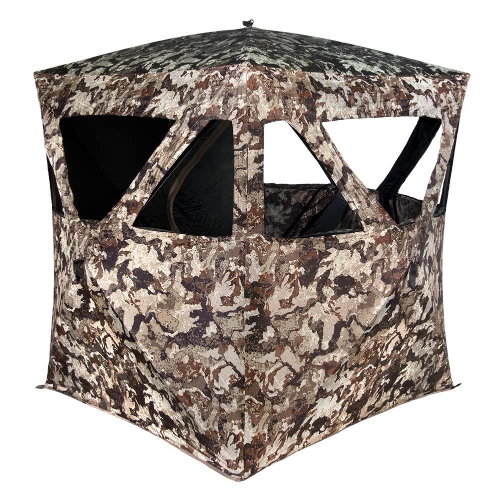 MUDDY MUDDYMuddy Ground Blind 250 - Portable Hunting Blind for Deer & Turkey - Camouflage Concealment Tent for Outdoor Hunting & Wildlife Observation