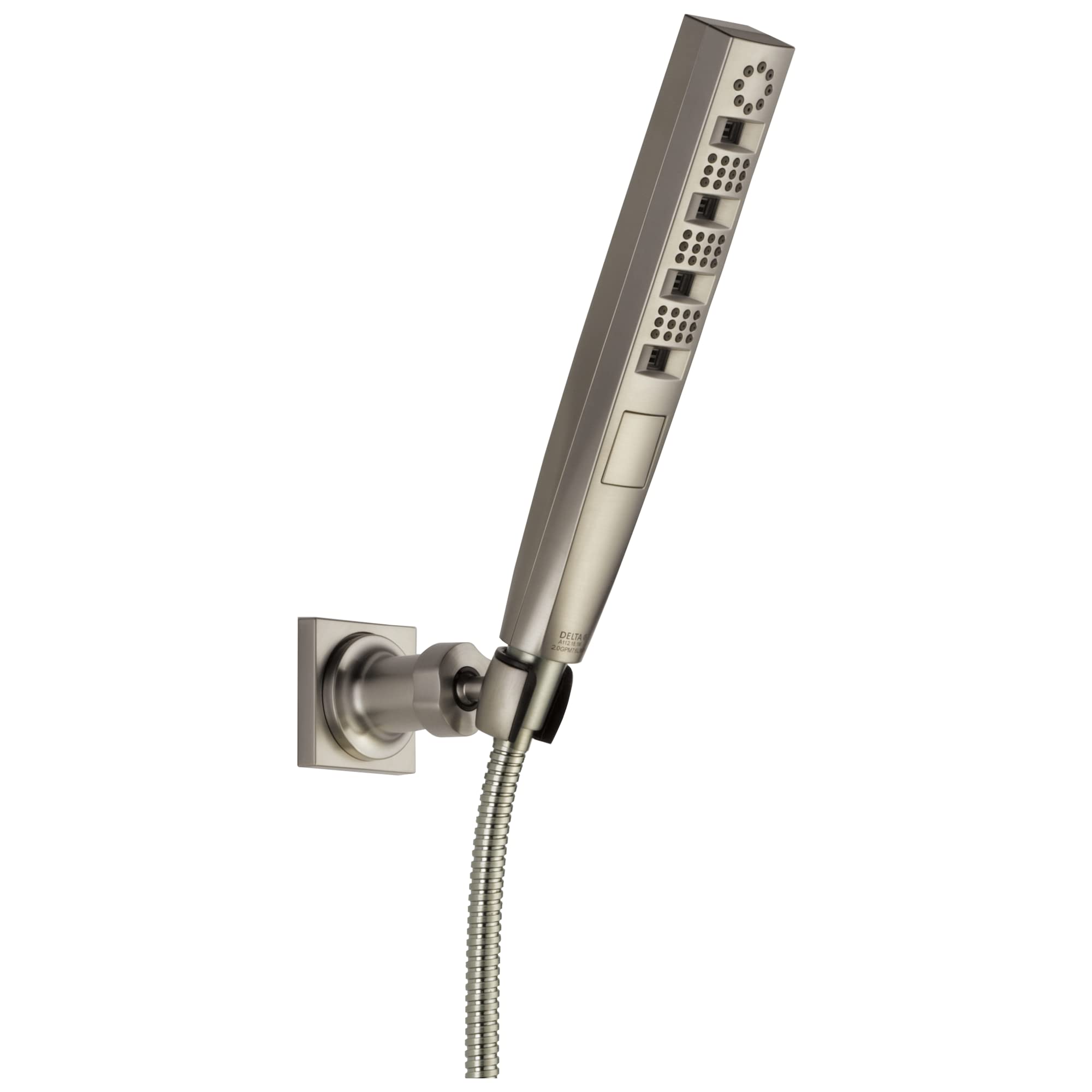 Delta Faucet Tetra H2Okinetic Handheld Shower Head with Hose - Brushed Nickel Detachable Shower Head, Lumicoat Stainless Steel 55140-SS-PR - Perfect for Bathroom, Spa & Relaxing Shower Experience