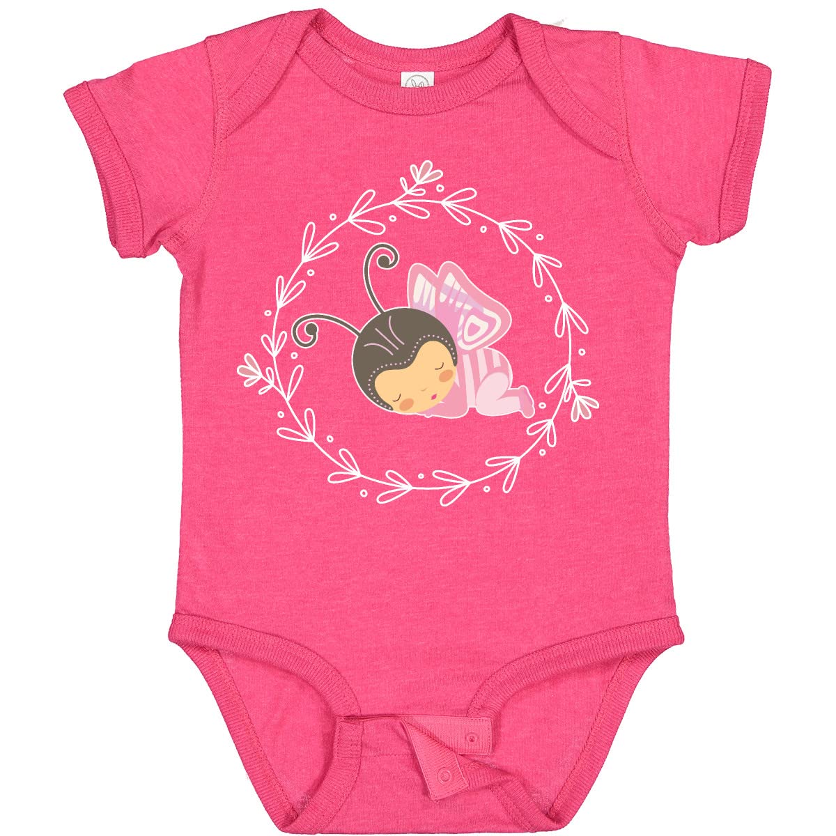 Inktastic Baby Girl Clothes - Adorable Butterfly Print Bodysuit for Newborns & Infants - Perfect for Photos, Parties & Everyday Wear