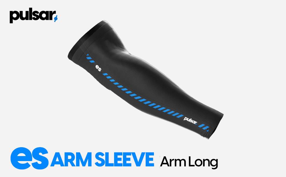 Pulsar eS Arm Sleeve - Compression Arm Sleeves for Men & Women, Long Sports Sleeve for Basketball, Running, Cycling & Outdoor Activities