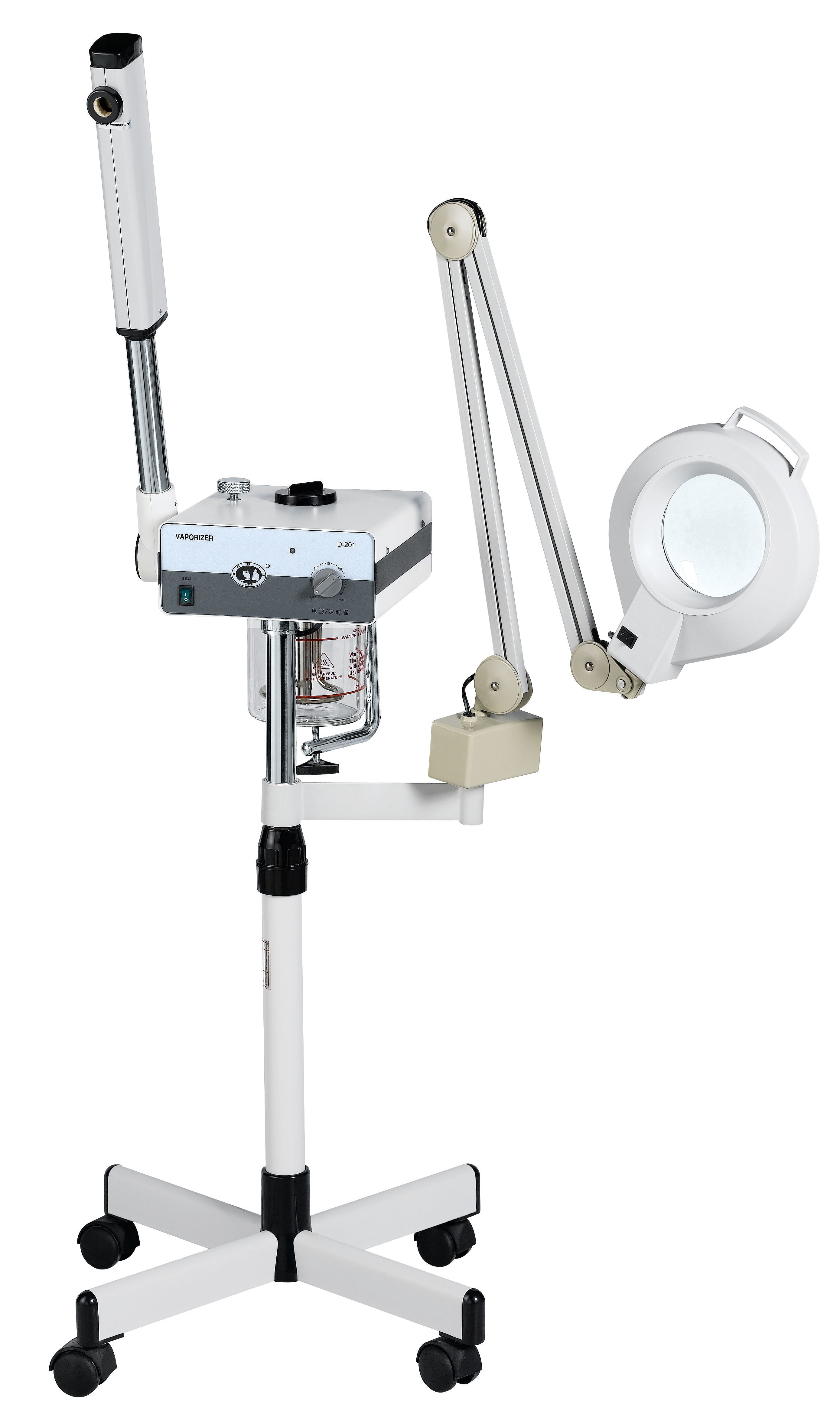 2 in 1 Square Steamer & Magnifying Lamp for Clothes - Portable Garment Care with 5X Magnification for Sewing, Crafting & Detailed Work