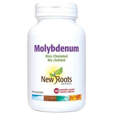 New Roots Molybdenum 100 Veggie Caps - Essential Trace Mineral Supplement for Detox & Metabolism - Supports Enzyme Function & Overall Health - Perfect for Vegan & Vegetarian Diets