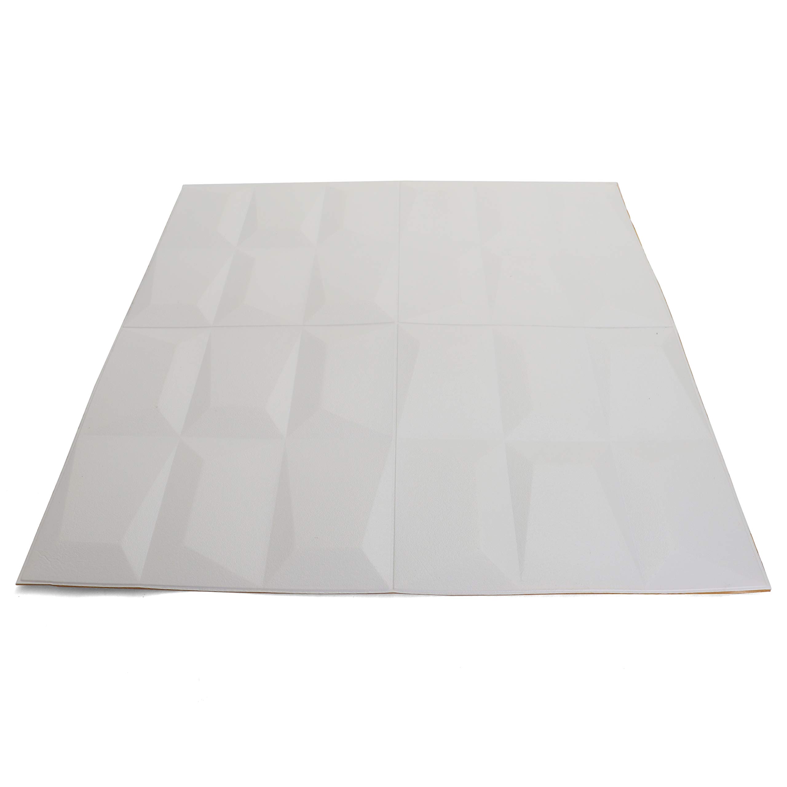 Self-Adhesive Faux Brick Wall Panels - 3D Peel and Stick Foam Brick Tiles for Interior Decor - Easy DIY Fake Brick Wall Covering (20 Pack, White) - Perfect for Home, Office, and Commercial Spaces