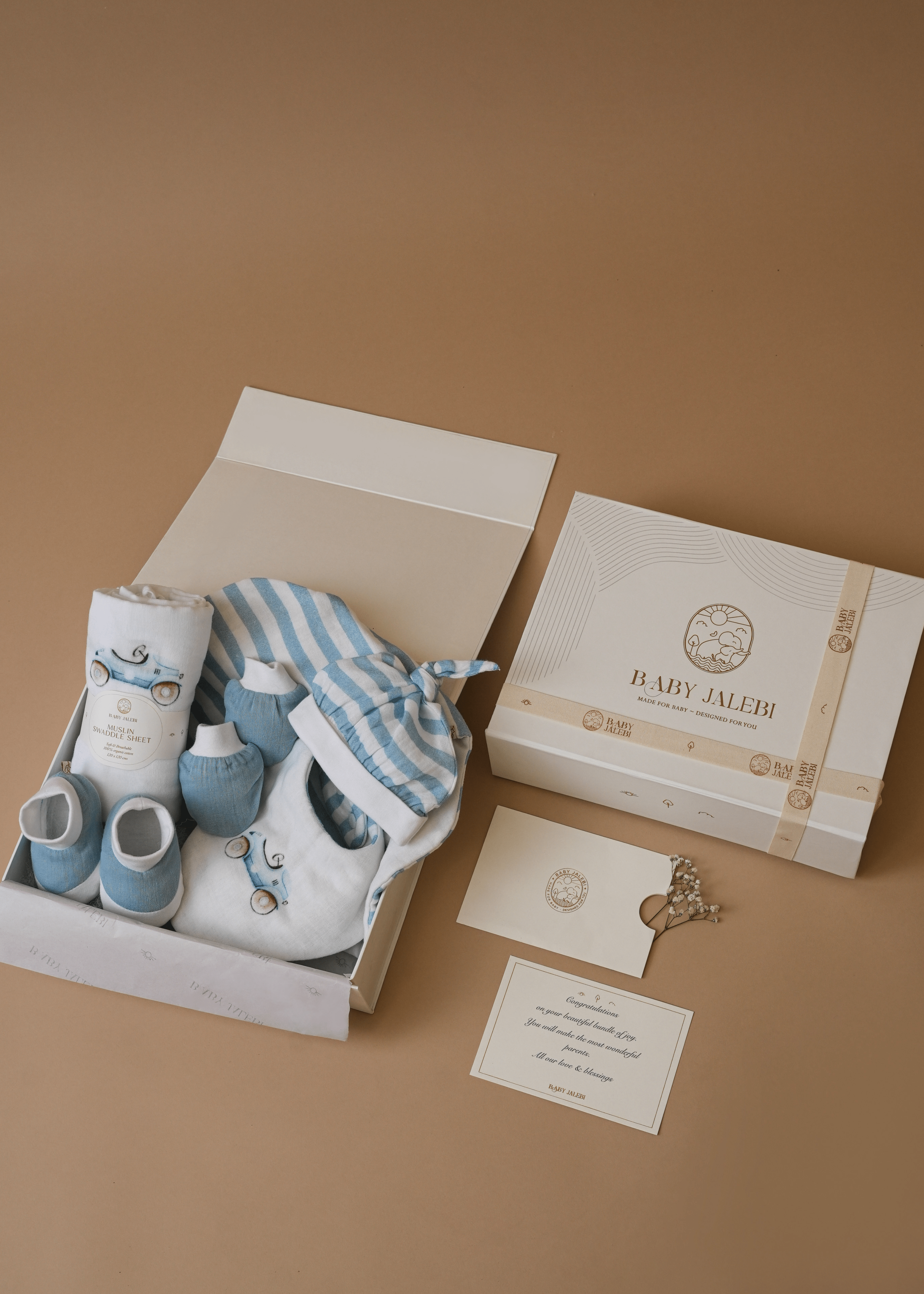 Roadster Welcome Baby Box - Newborn Gift Set for Boys & Girls | Baby Shower Present, Hospital Delivery, First Birthday - Perfect for New Parents & Infants