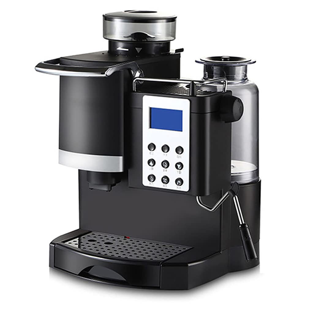 RXF Automatic Coffee Maker with Built-in Burr Grinder - 12-Cup Programmable Coffee Machine with Timer, Keep Warm Plate & 1.2L Removable Water Tank - Perfect for Home, Office & Dorm Use
