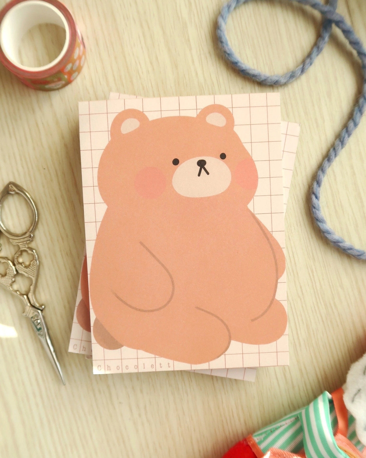 Bear Notepad - Premium Quality Notebook for Writing, Journaling & Note Taking - Perfect for Office, School & Travel Use