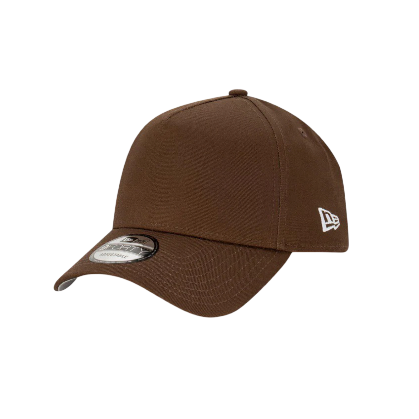 New Era 940 A-Frame Essentials Blank Walnut Snapback Cap - Adjustable Baseball Hat for Men & Women - Perfect for Casual Wear, Sports & Outdoor Activities