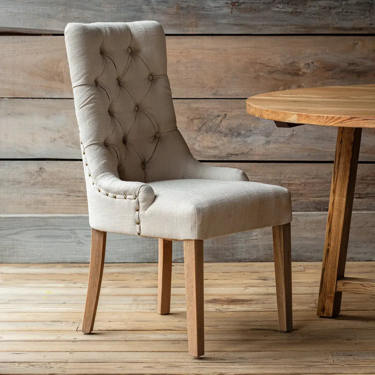 French Vanilla Dining Chair Set - Modern Upholstered Kitchen Chairs for Dining Room, Breakfast Nook & Small Spaces - 4-Piece Set with Padded Seats & Sturdy Metal Legs