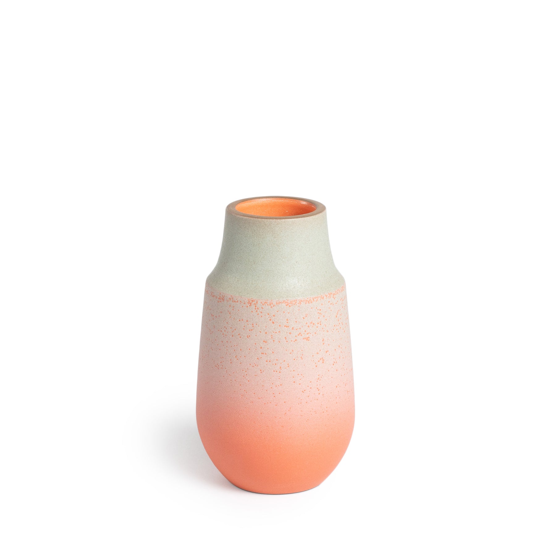 Elegant Fog & Poppy Neck Vase - Modern Home Decor for Living Room, Dining Table & Wedding Centerpieces