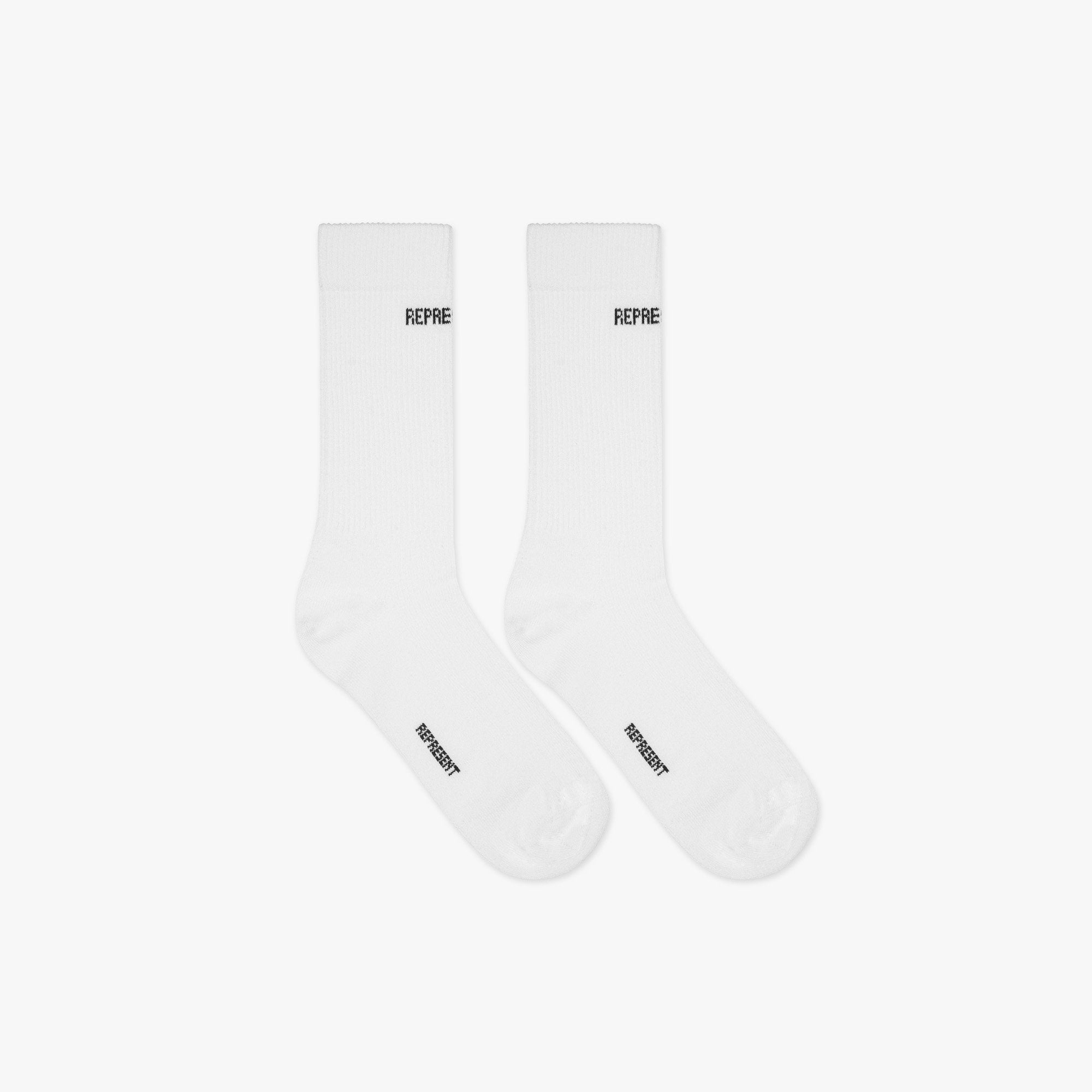 Custom Logo Socks - Premium White Crew Socks for Corporate Gifts, Team Uniforms & Brand Promotion | Bulk Wholesale Options Available