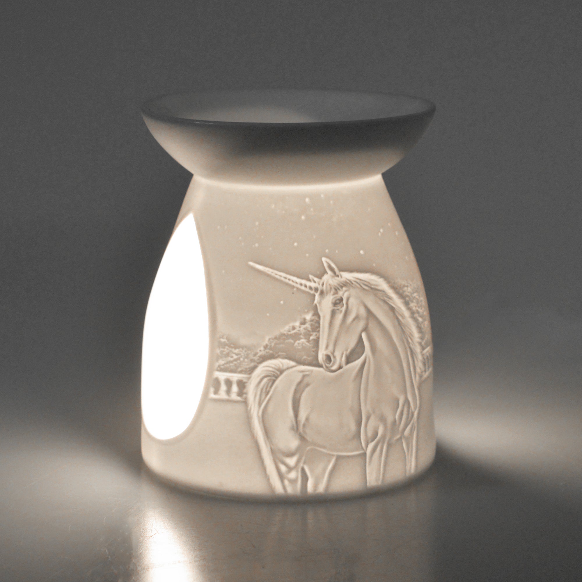 Unicorn Candle Holder - Elegant Porcelain Tealight Burner for Home Decor, Wedding, Party & Romantic Ambiance