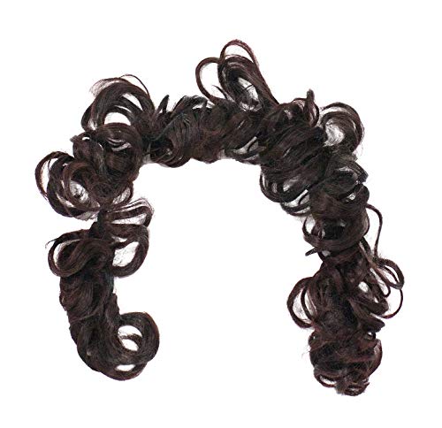 Glan Hair Frill Extension for Girls and Women - Soft Ponytail Hair Accessories in Burgundy | Perfect for Parties, Weddings, and Everyday Styling