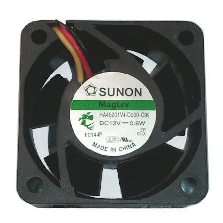 Sunon 40x40x20mm 12V DC Low Noise Vapo Bearing Cooling Fan - 3 Pin Connector (Model HA40201V4 D000 C99) for PC, Electronics, and DIY Projects