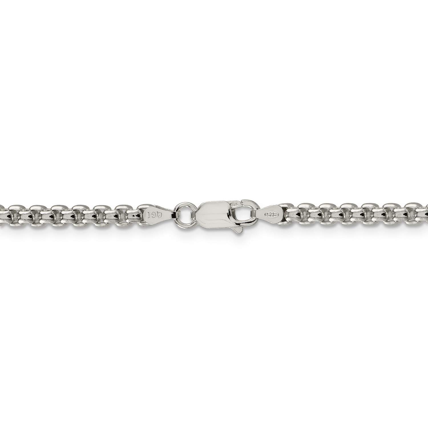 925 Sterling Silver Classic Round Box Chain Necklace or Bracelet for Women - Elegant Layering Jewelry for Everyday Wear, Gift Giving & Special Occasions