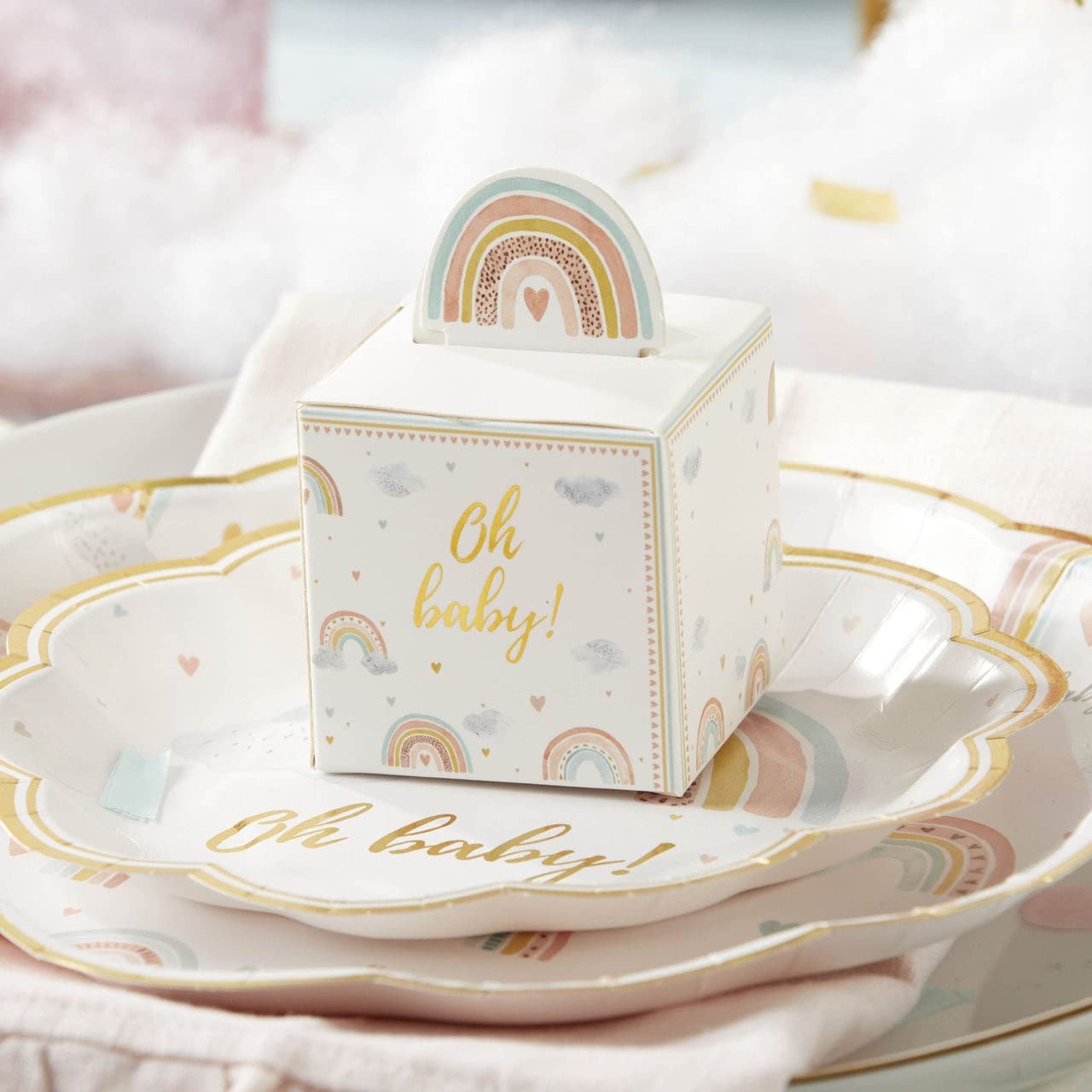 96 Pcs Boho Rainbow Favor Boxes | Party Supplies Candy Boxes & Creative Paper Gift Boxes for Birthday, Baby Shower, Anniversary | Bulk Wholesale | Perfect for Wedding Favors, Bridal Showers & Holiday Gifting