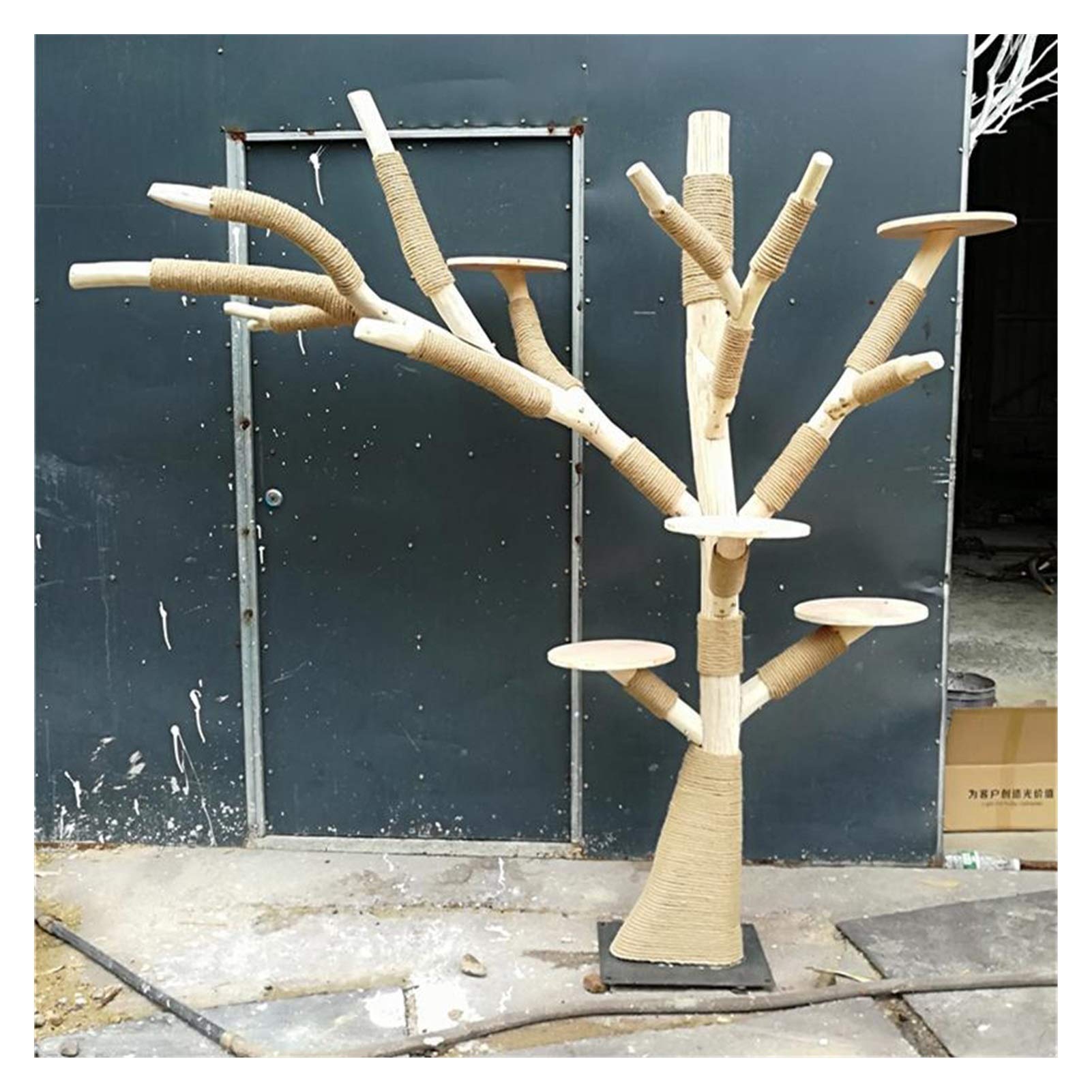Jiaye Cat Tree - Large Fake Tree Shape Cat Climbing Frame with Jumping Platforms & Nest - Durable Imitation Dead Tree Design for Indoor Cats - Perfect for Play, Exercise & Relaxation in Home or Office
