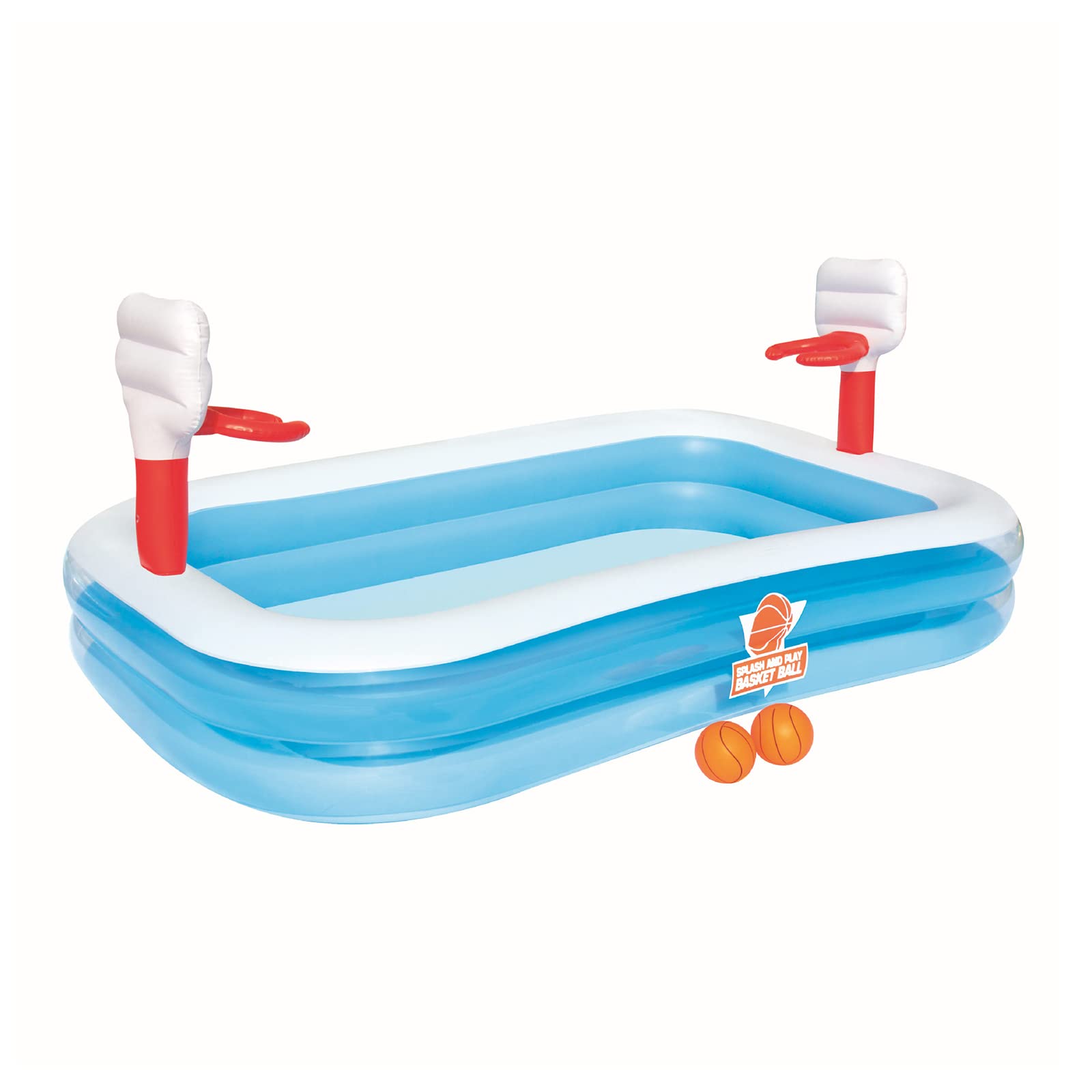JIAOXIASM 3-in-1 Inflatable Water Sprinkler Pool with Basketball Hoop - Outdoor Water Play Mat for Kids Ages 2-12 - Summer Backyard Fun for Boys & Girls - Perfect for Pool Parties, Garden Play & Outdoor Activities