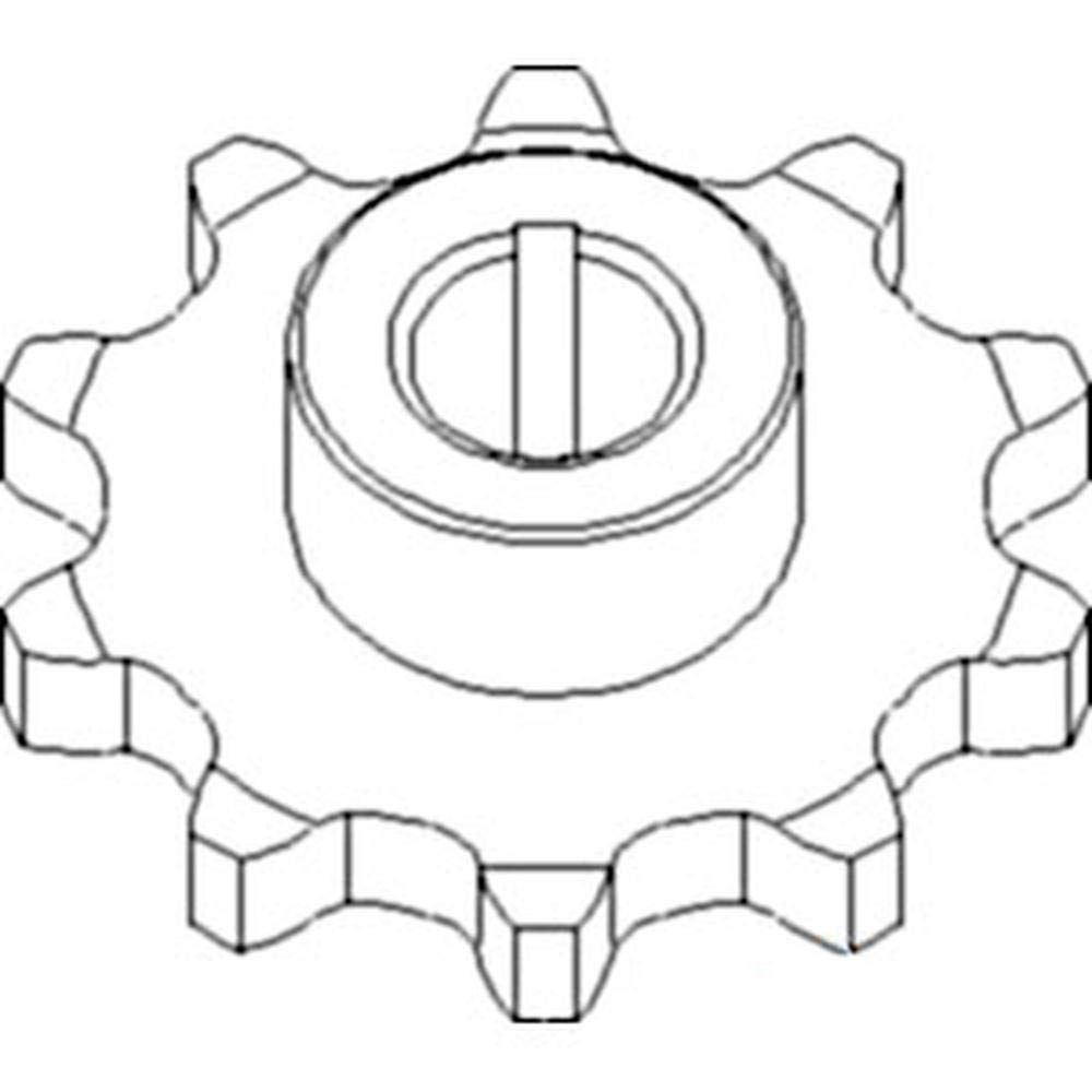 RAParts AMH228385 Clean Grain Elevator Chain Sprocket - Upper Replacement for Combine Harvesters | Durable Agricultural Machinery Parts for Grain Handling & Farming Equipment