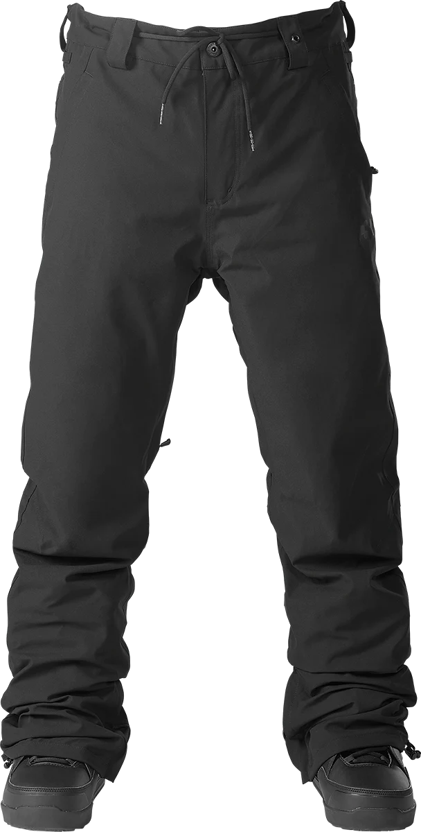 Thirty Two 2024 Wooderson Snow Pants for Men - Waterproof Insulated Ski Pants for Snowboarding & Winter Sports (Black) - Perfect for Skiing, Snowboarding & Cold Weather Adventures