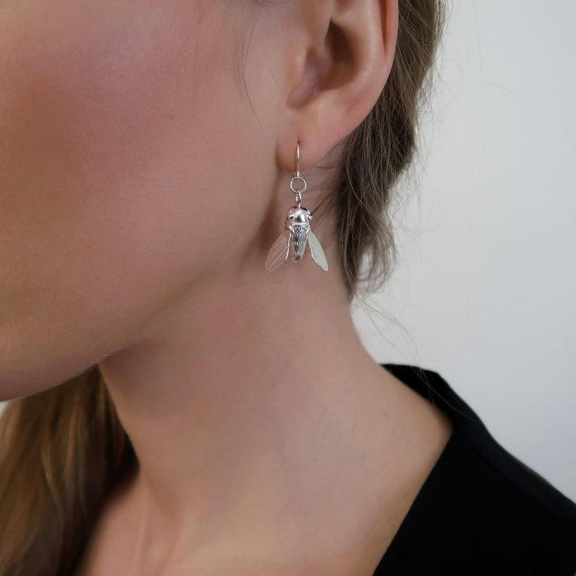 Dangling Bee Earrings for Women - Cute Gold Plated Honey Bee Jewelry - Perfect for Spring, Summer & Boho Fashion Accessories