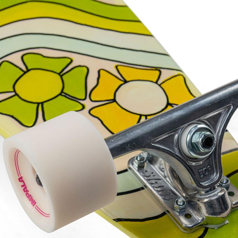 Impala 37 Inch Longboard Skateboard - Jupiter Series with Floral Surfy Birdy Design for Cruising, Carving & Downhill Riding - Perfect for Beginners & Advanced Skaters