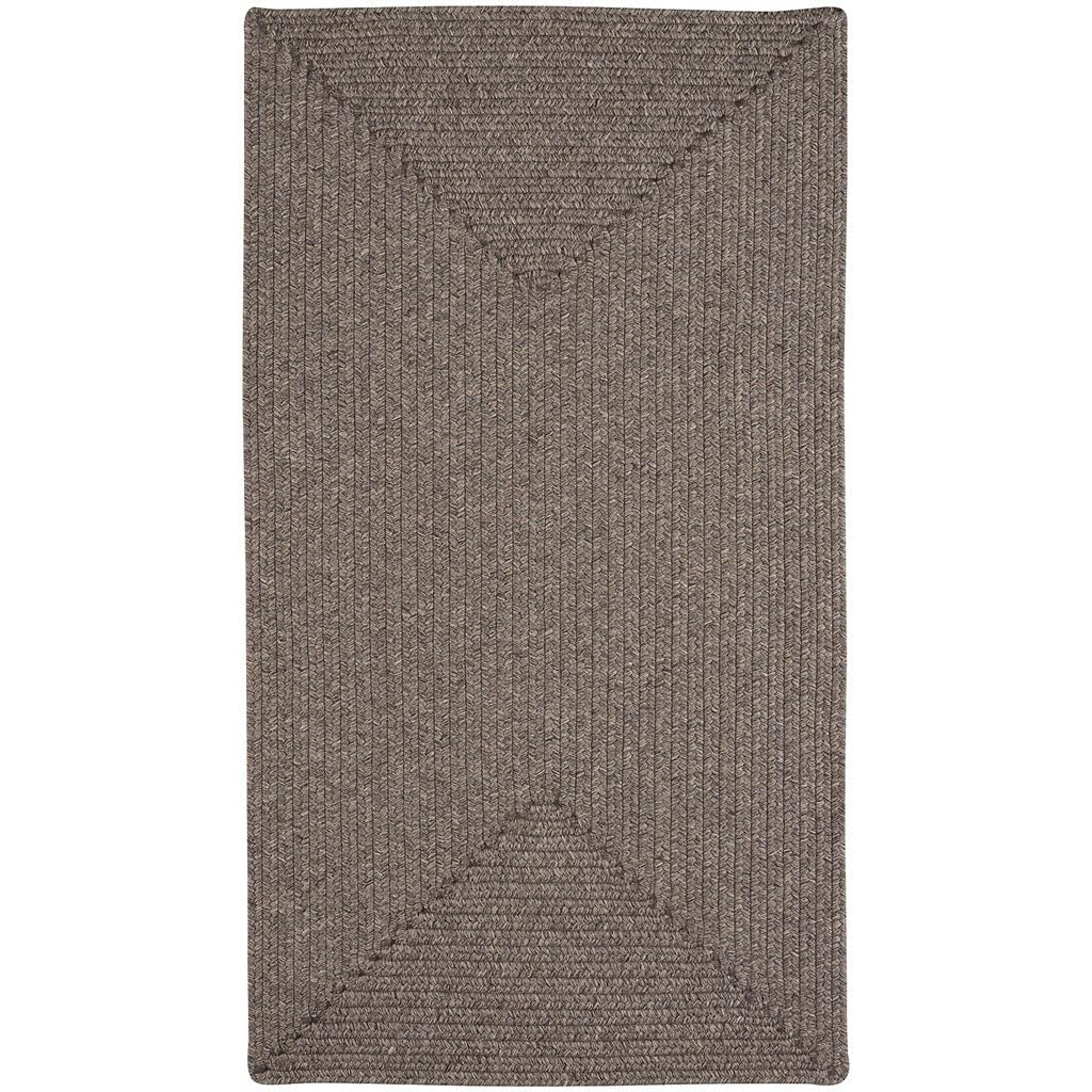 Capel Rugs Candor Square Braided Rug - 36x36 Inch Handwoven Indoor/Outdoor Area Rug in Warm Chestnut Brown | Perfect for Living Room, Bedroom, Patio & Entryway Decor