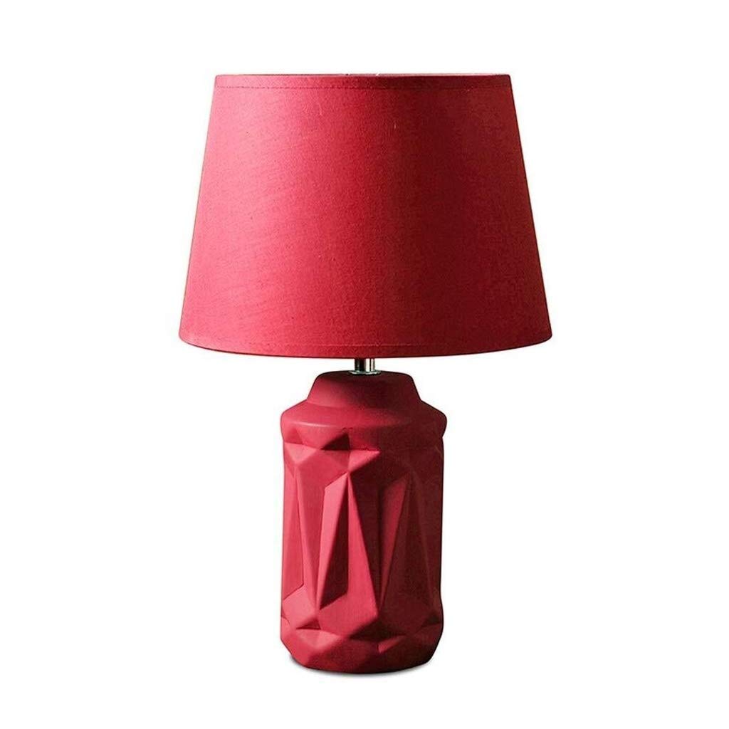 Modern Ceramic Table Lamp - Stylish Nightstand Light for Bedroom & Living Room, Creative HLR Desk Lamp with Warm Glow, Perfect for Reading, Relaxing & Home Decor