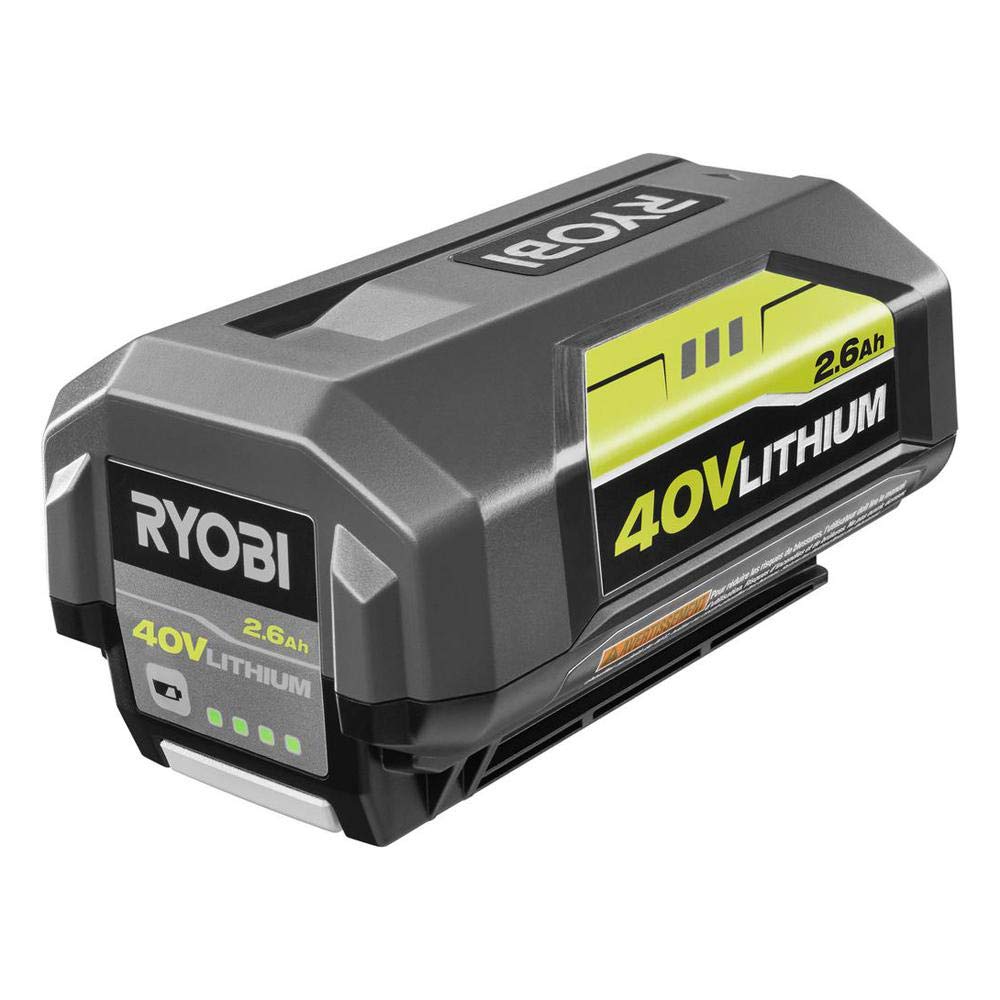 RYOBI 40V 2.6Ah Lithium-Ion Battery Pack (Bulk Packaging) - Compatible with 40-Volt Power Tools for Lawn Mowers, Trimmers & Blowers