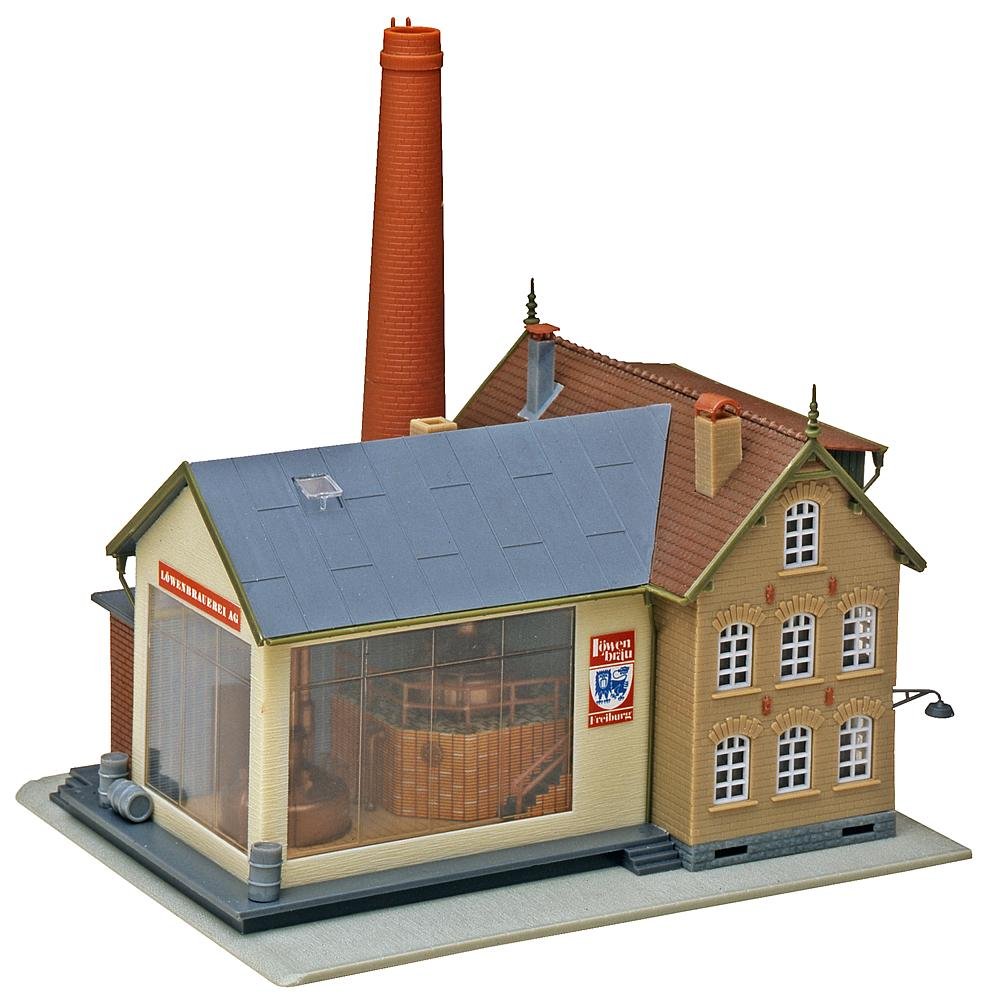 Faller 130960 HO Scale Brewery Building Kit - Realistic Model Train Accessory for Railroad Layouts & Dioramas
