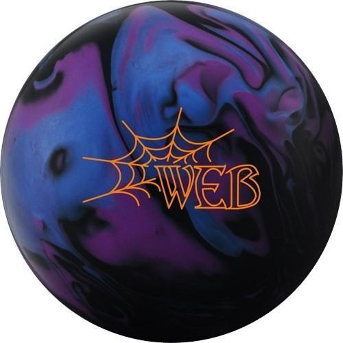 Premium Hammer Web Hybrid Bowling Ball - Blue, Black & Purple Stripe Design for High Performance | Perfect for League Play & Tournament Bowling