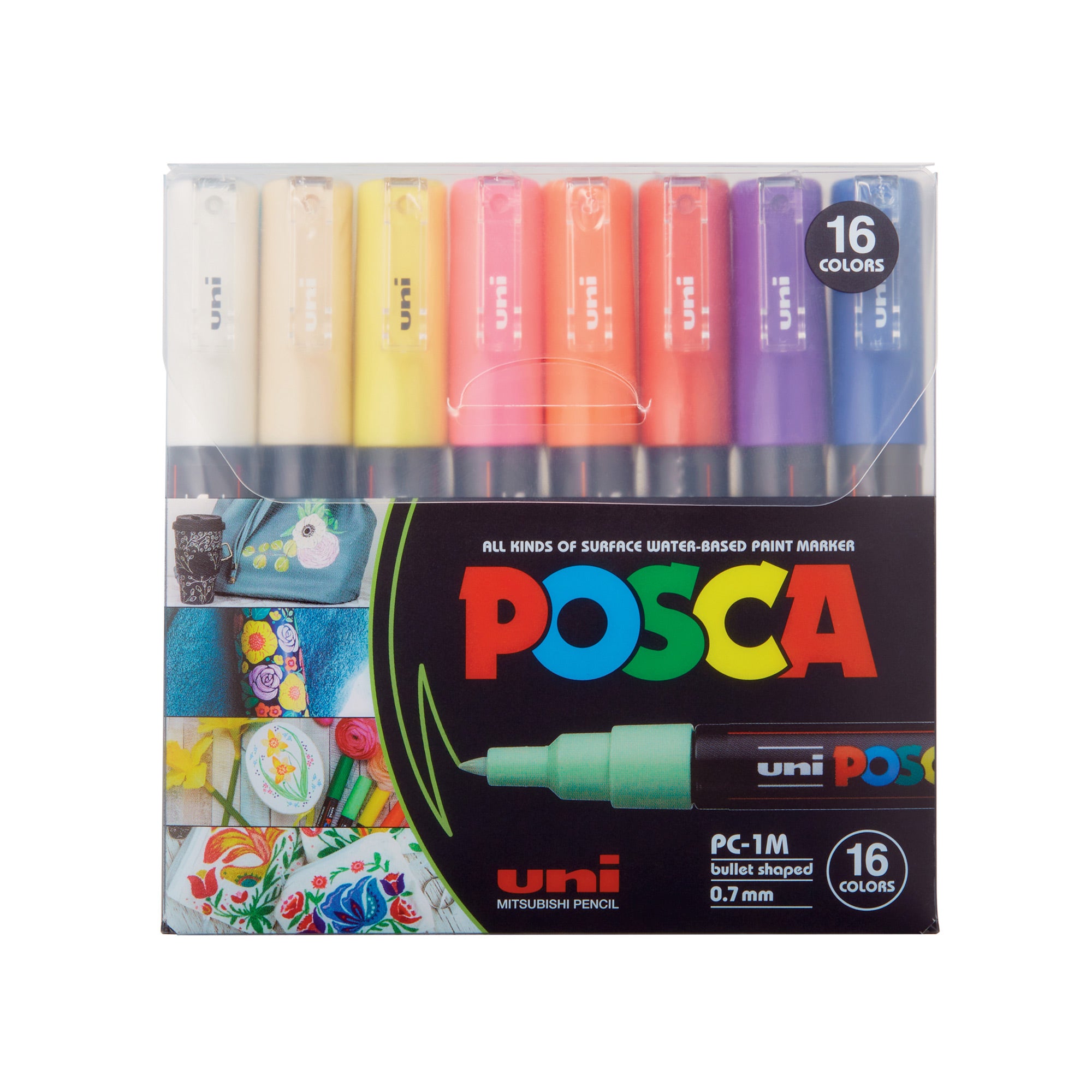 16-Color Basic Fine Tip Marker Set - 0.7mm to 1mm X-Fine Point for Drawing, Sketching & Bullet Journaling