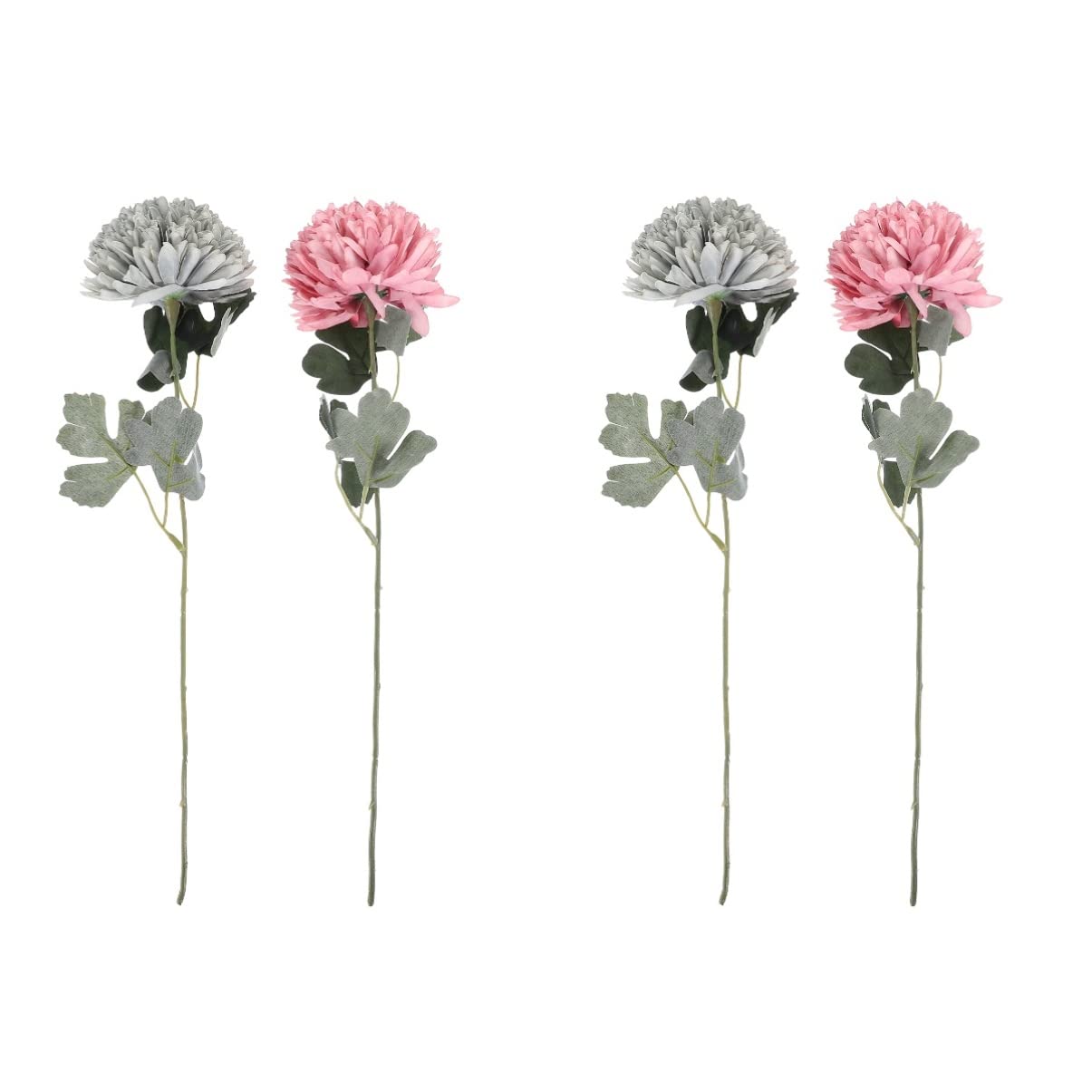 BESTOYARD 2-Pack Artificial Hydrangea & Chrysanthemum Silk Flower Bouquet - Realistic Fake Flowers for Home Decor, Wedding Centerpieces, and Table Arrangements